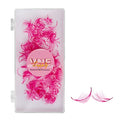 VNE 500 Fans Colorful Lash Extensions | Premade Volume Lash Extensions | Premade Mega Volume Fans | Colored Lash Extension | Russian Volume Eyelash Extensions |6D, Pink, C Curl, 14 mm