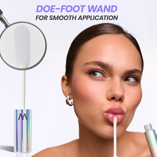 Wonderskin Clear Lip Gloss - High-Shine Glass-Like Finish