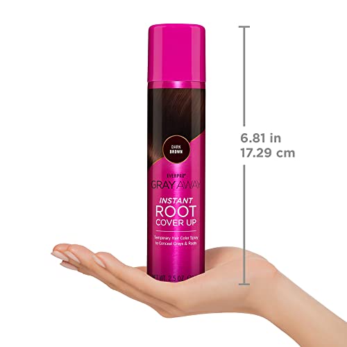Everpro Gray Away Instant Root Cover Up Spray Dark Brown 2.5 oz - Pack of 1