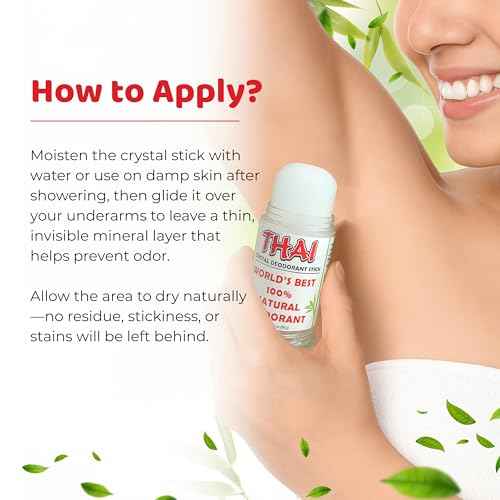 Thai crystal deodorant stick, 3.5 ounce pushup (3pack)