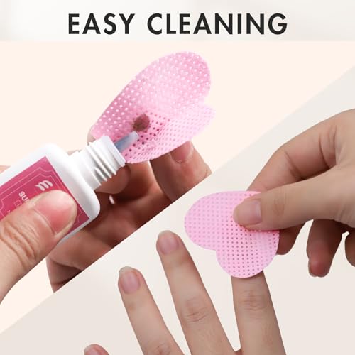 Lint-Free Eyelash Extension Glue Wipes 200 Pack - Pink Non-Woven Fabric for Lash & Nail Cleanser