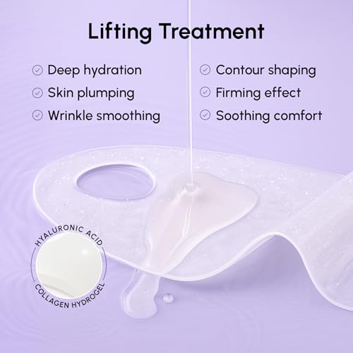 MAREE V Line Lifting Mask with Hyaluronic Acid ? Deep Collagen Face Mask for Women ? Jawline Shaper Facial Masks with Retinol ? Tightening & Firming Neck Lift Tape ? Double Chin Strap for Face Lift