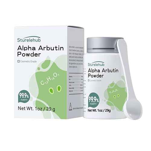 Alpha Arbutin Powder, 1OZ 99.9% Purity, Cosmetic Grade, Alpha Arbutin Powder for Homemade Cosmetics
