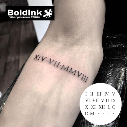 Boldink Realistic Temporary Tattoos - 15 Days Waterproof