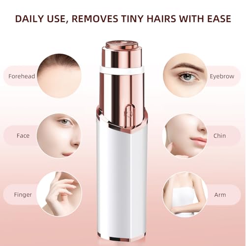 Rechargeable Facial Hair Remover for Women with 2 Replacement Heads