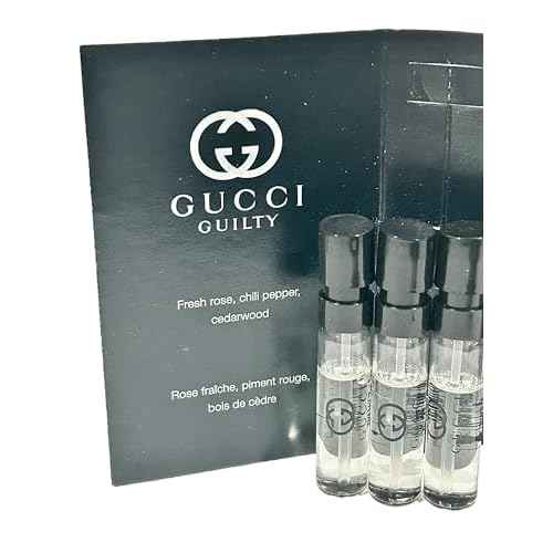Gucci Guilty Sample Perfume MEN Guilty Guilty PARFUM Spray Pour Homme Size 1.5 ML / 0.05 (set of 3)