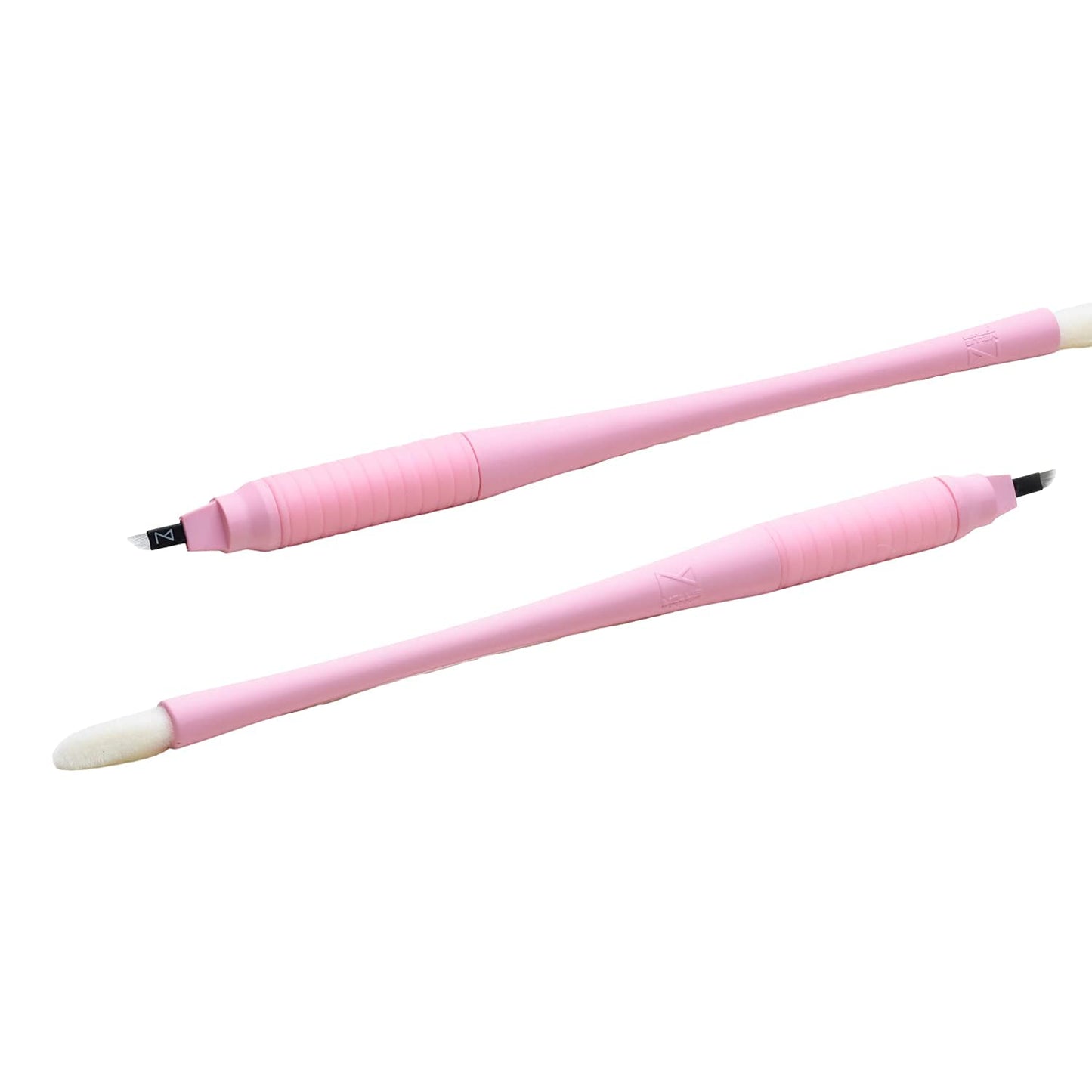 Mellie’s Signature Microblading Pen – Pack of 10 Disposable Eyebrow Tattoo Pens | Sterilized Blades C14 .18mm | Rubber Grip & Pigment Sponge | Professional Brow Tool (Pink)