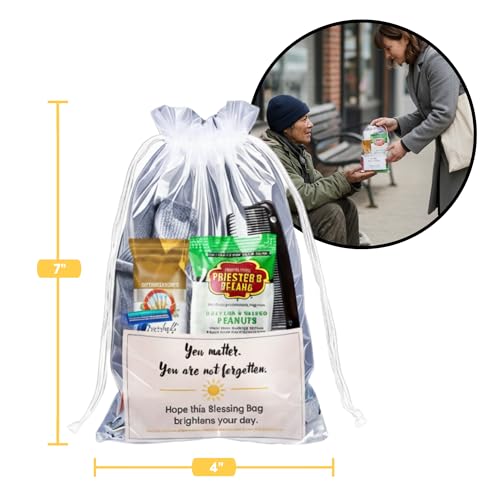 Homeless Care Package Kit (5-Count) with Hygiene & Food