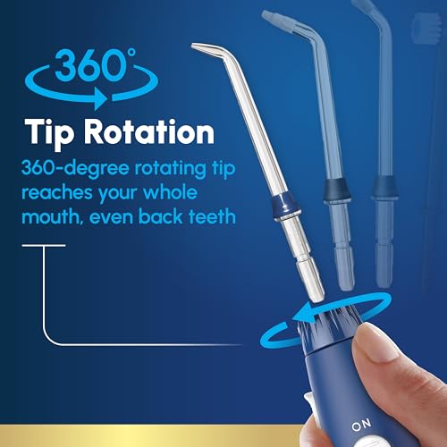 Waterpik Aquarius Countertop Water Flosser Blue - 10 Pressure Settings & 7 Tips