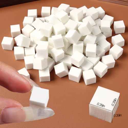 100Pcs/Box Nail Art Sponge for Ombre,Soft Nail Sponges with Grabbing Pen,Gradient Effect Painting Gel Halo Dyeing Tool Brush,Round Glass Palette Mixing Rod for Blooming Nails, Aura Nail,Manicure Salon