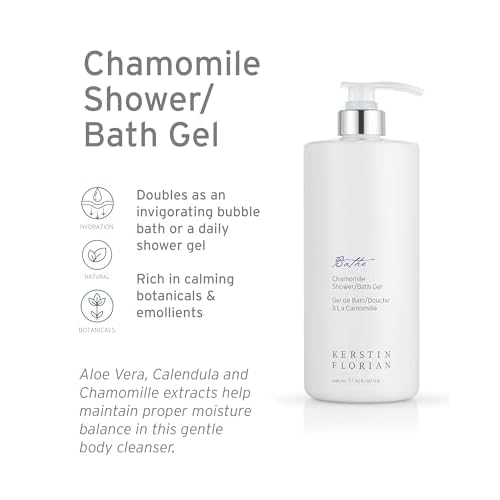 Kerstin Florian Chamomile Shower and Bath Gel | Aromatherapy Body Wash (13.5 fl oz)