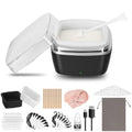 Nose Wax Kit Men, 100g Nose Hair Wax Kit with 40 Applicators (30-40 Uses)£¬Nose and Ear Hair Removal, 7-Min Charging and Fast Heating, 2 Silicone Liner, Smart Constant Temperature, Multi-Accessories