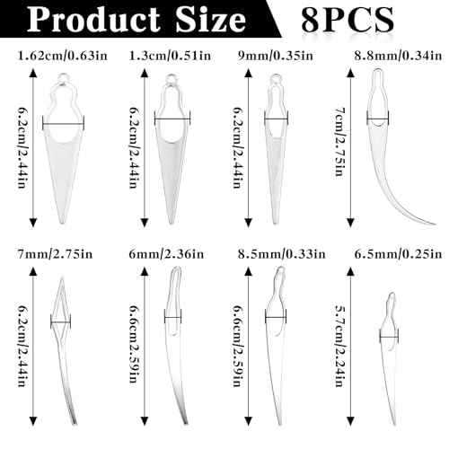 8PCS Interlocking Tool for Locs,Sisterlock Retighten Tool,8 Styles Loc Tools for Interlocking,Sisterlock Crochet Needle Set for Hair Repair Dreadlock Tightening