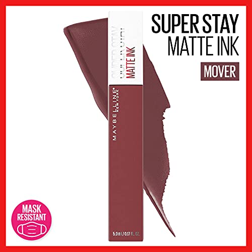 MAYBELLINE Super Stay Matte Ink Liquid Lipstick Makeup Long Lasting High Impact Color Up to 16H Wear Mover Brown and Lover Mauve Neutral