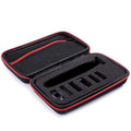 INVODA Travel Shaver Case Compatible with Philips Norelco QP2724/90 Trimmer Waterproof Hard Portable Storage Box for QP2520/90 QP2630/72 QP2724/70 QP2834/70 Shaver (Black-Red)