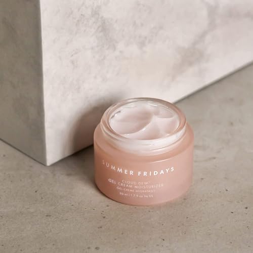 Summer Fridays Cloud Dew Gel Cream Moisturizer - Lightweight Gel Cream Face Moisturizer with Hyaluronic Acid + Ceramides for Skin Plumping Hydration (1.7 Fl Oz)