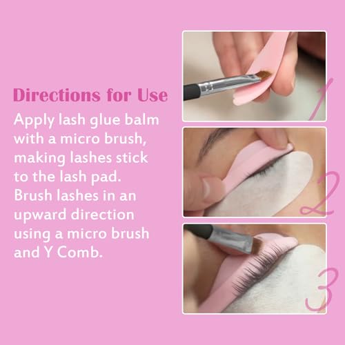 Libeauty Lash Lift Balm Lash Lift Glue Adhesive Strong Sticky Fruit Flavor Eyelash & Eyebrow Perm Glue Balm Brow Lamination Gel