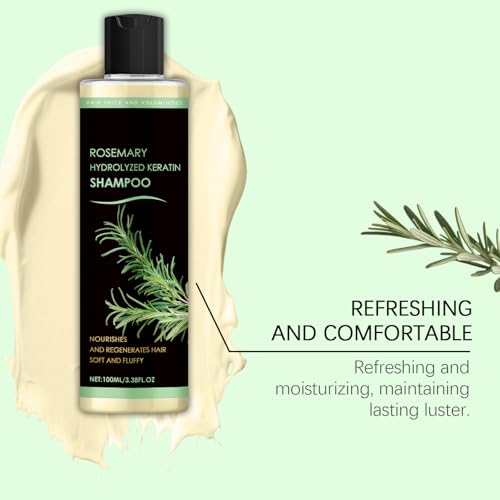 Organic Rosemary Hair Growth Shampoo with Hydrolyzed Keratin - 3.38 fl. oz