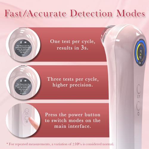 Amifiy Portable Skin Hydration Tester - Digital Moisture & Oil Meter for Face & Body