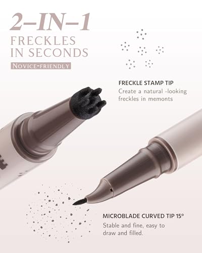 Dual Ended Freckle Pen with Multi-Size Stamp & Precise Tip