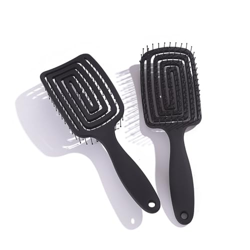 Detangler Hair Brush for Wet & Dry Hair - Soft Nylon Bristles
