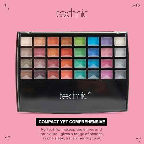 Technic 48 Eyes Eyeshadow Palette ? Highly Pigmented Matte & Shimmer Shades with Mirror - Makeup Gift