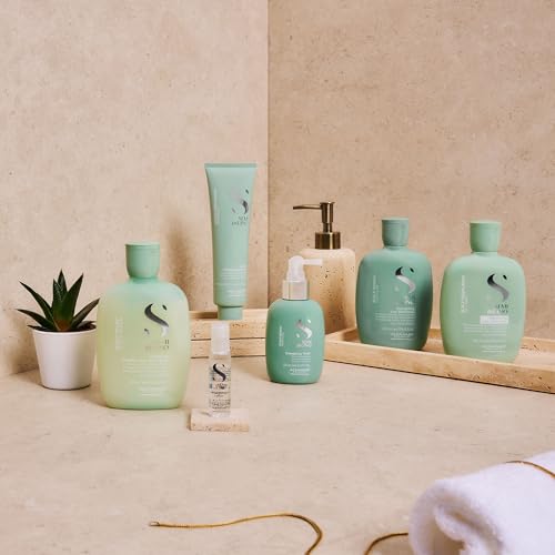 Alfaparf Milano Semi Di Lino Scalp Rebalance Shampoo for Dry Scalp - Sulfate Free Shampoo - For Excessive Oiliness and Flakes - Professional Salon Quality