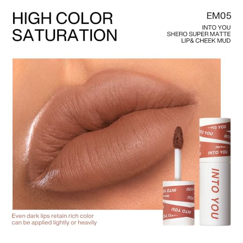 Matte Nude Lipstick - 24H Waterproof Long-Lasting Liquid Lip Color