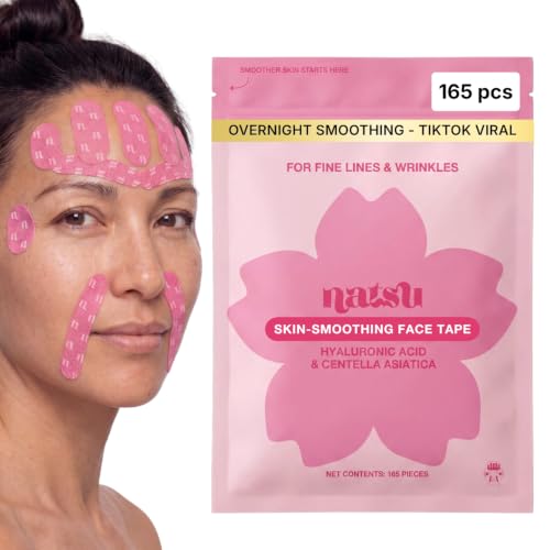 Anti-Wrinkle Face Tape – 165 Pre-Cut Strips with Hyaluronic Acid