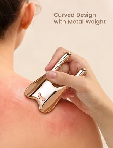 Stainless Steel Gua Sha Facial & Body Massager for Lymphatic Drainage