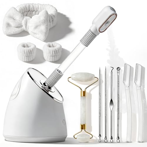 Pjordo Nano Ionic Facial Steamer with 5 Skin Care Tools Kit