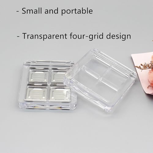 Empty Makeup Palette Set - 3 Transparent Containers for DIY Eyeshadow