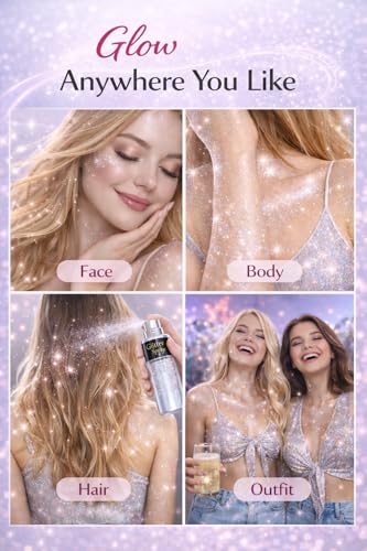 Sovano Holographic Body Glitter Powder Spray - 10g