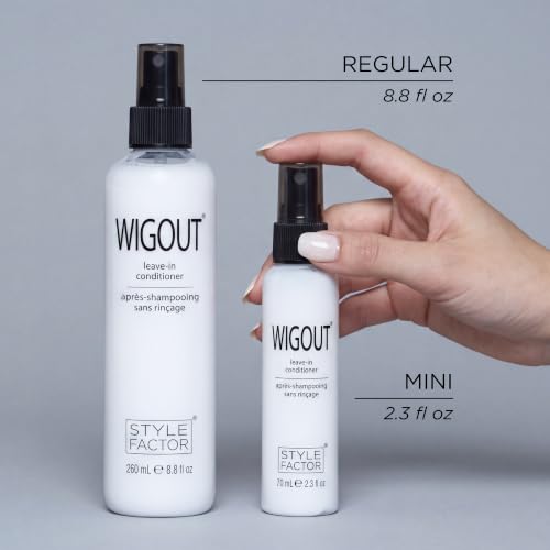 Style Factor WIGOUT Leave-In Conditioner Spray for All Hair Types - Hydrating & Frizz Control, 8.8oz