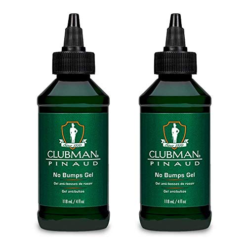 Clubman Pinaud Shave Gel No Bumps After Shave for Men Sensitive Skin 4 Oz 2 Pack