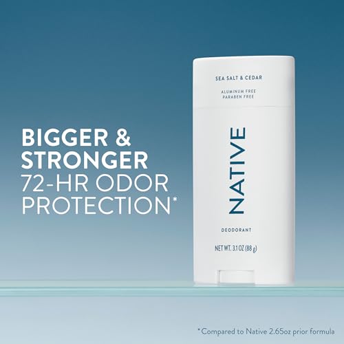 Native Aluminum Free Deodorant Sea Salt Cedar 3.1 oz