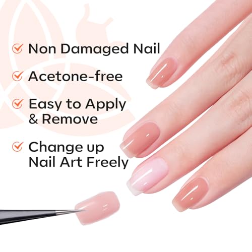 Modelones Non-UV Peel Off Base Coat for Gel Nails - Quick Dry, 10ml