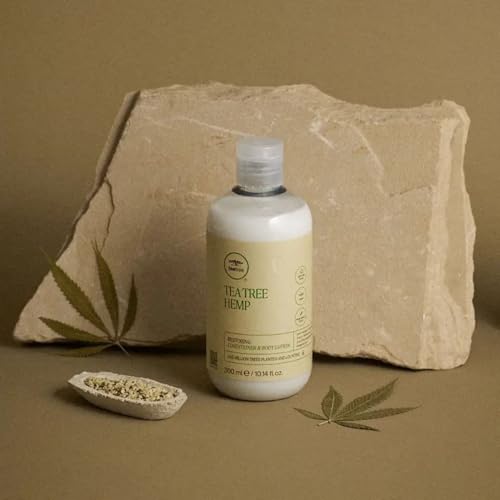 Tea Tree Hemp Restoring Conditioner & Body Lotion, 2-in-1 Hydration, For All Hair Types
