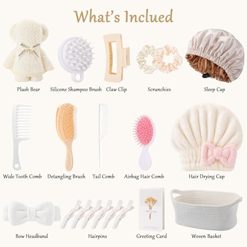 20-Piece Hair Care Gift Set for Women - Self Care Essentials