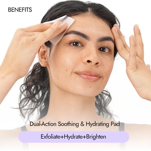 Epielle Balancing Toner Pads 5 Packs Individually Wrapped, Calming & Hydrating Irritated, Sensitive Skin with CICA & Salicylic Acid, Cotton Gauze & Glutathione Jelly, Korean Skin Care (15 Toner Pads)
