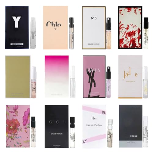 Women's Perfume Sample Set - 12 Designer Fragrances Travel Size