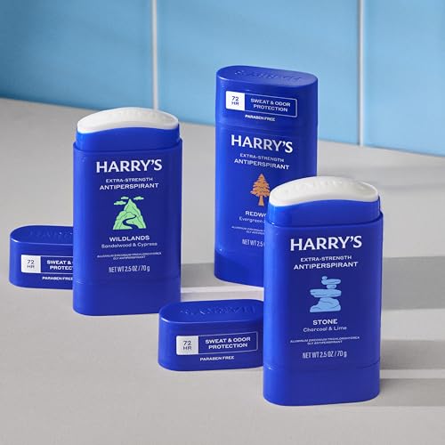 Harry's Extra-Strength Antiperspirant Deodorant for Men, 72-Hour Sweat & Odor Control, 3-Pack