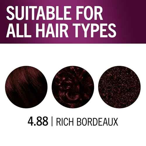 Schwarzkopf Keratin Permanent Hair Dye Cream, 4.8 Rich Bordeaux, Professional Quality Color for Up to 100% Gray Coverage, Bond Enforcing System