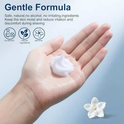 Shaving Cream Bulk Travel,8ml/0.28 oz Travel Shave Cream Disposable Shaving Cream in Bulk for Hotel Homeless £¨Jasmine£¬pack of 200)