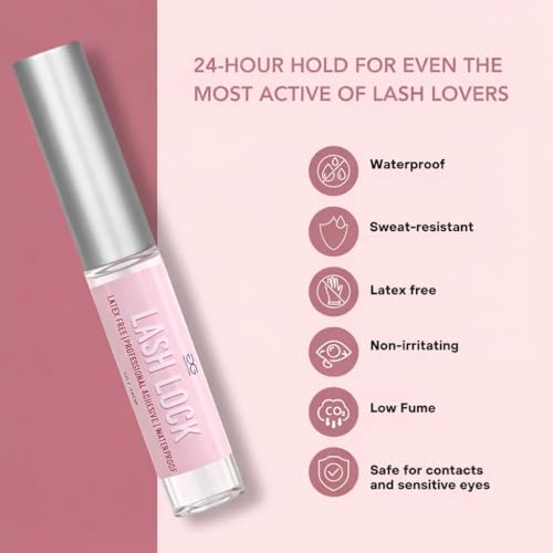 GladGirl Lash Lock Clear Latex-Free Strip Lash Adhesive