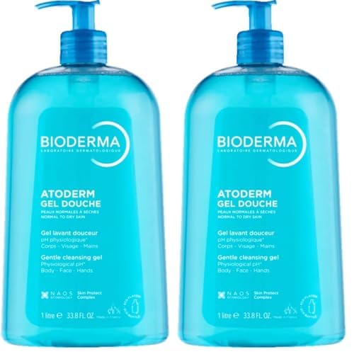 Bioderma - Atoderm - Hydrating Shower Gel - Moisturizing Face and Body Cleanser - Body Wash for Normal to Dry Sensitive Skin