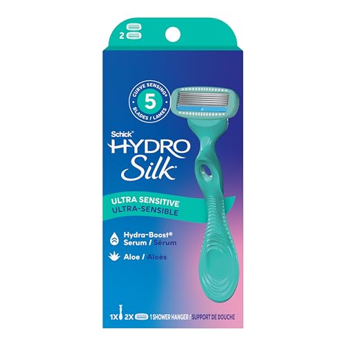 Ultra Sensitive Razor for Women - 5 Blade Shaving System with Refills