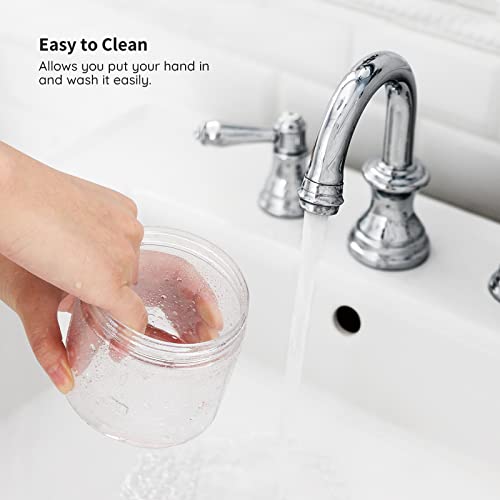 Segbeauty 3pcs Clear Lotion Dispenser, 16.9oz 500ml Wide Mouth Pump Bottles with Labels, Empty Refillable Plastic Press Soap Dispenser Shampoo Condition Bottle Hand Soap Container for Bathroom Kitchen