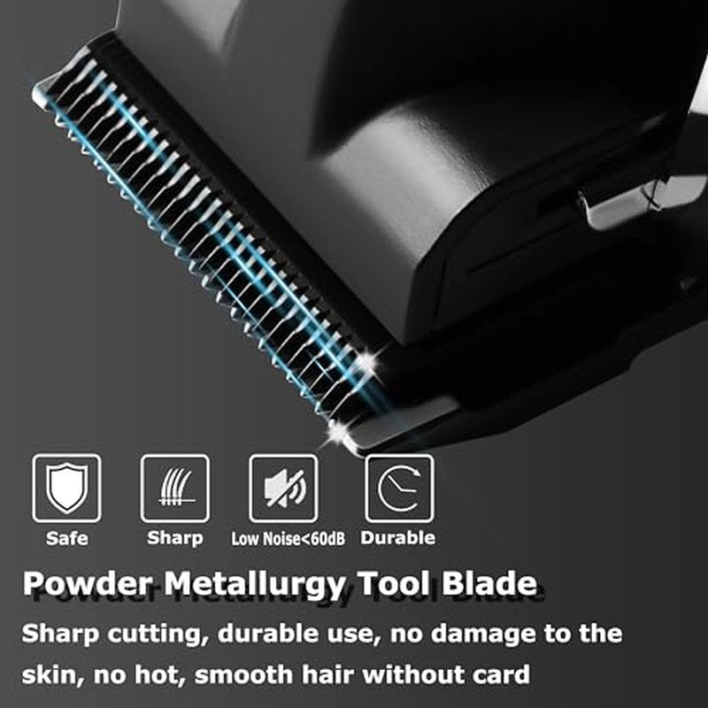 KEMEI Professional Hair Clipper and Trimmer Kit with 11 Combs