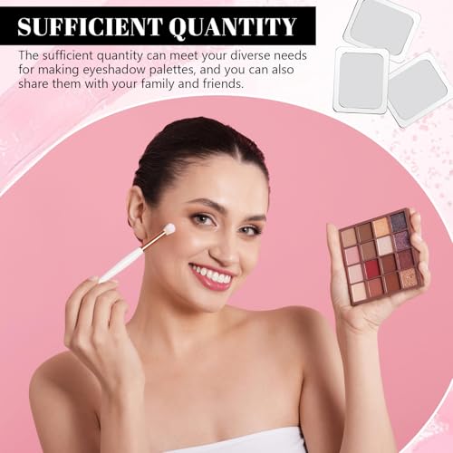 Sumind 101 Pack Metal Makeup Palette Stickers with Depotting Tool